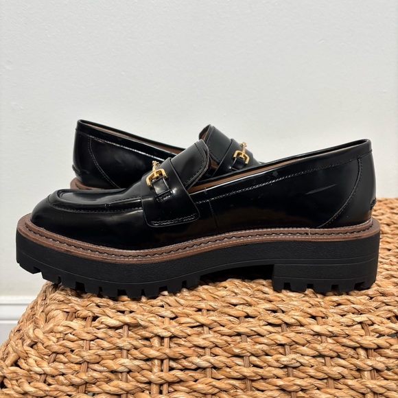 Sam Edelman Black Chunky Loafers Size 8, “Laurs” Leather - Picture 10 of 10